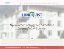Tablet Screenshot of lundqvistbyggforvaltning.se